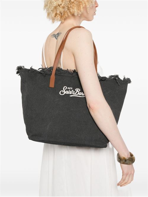 Borsa donna MC2 Saint Barth city bag nera MC2 SAINT BARTH | CITY BAG FRINGE01740L